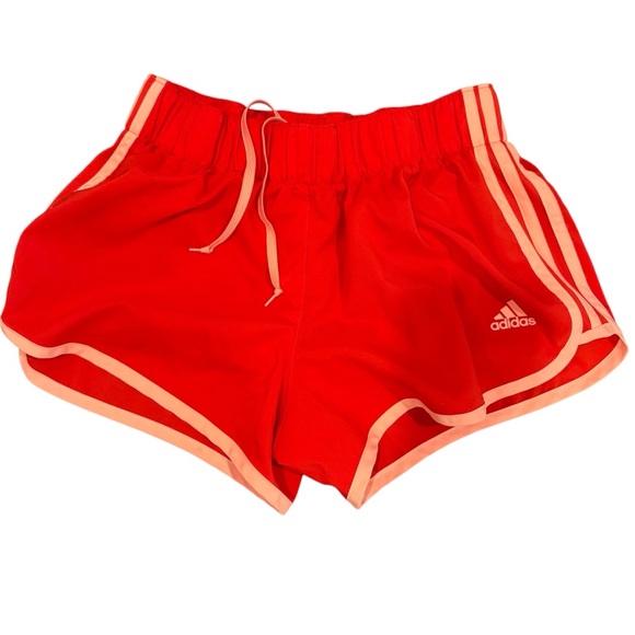 adidas M10 Woman’s Energy Running Woven Shorts 3 inch bright orange size Small - Picture 1 of 5